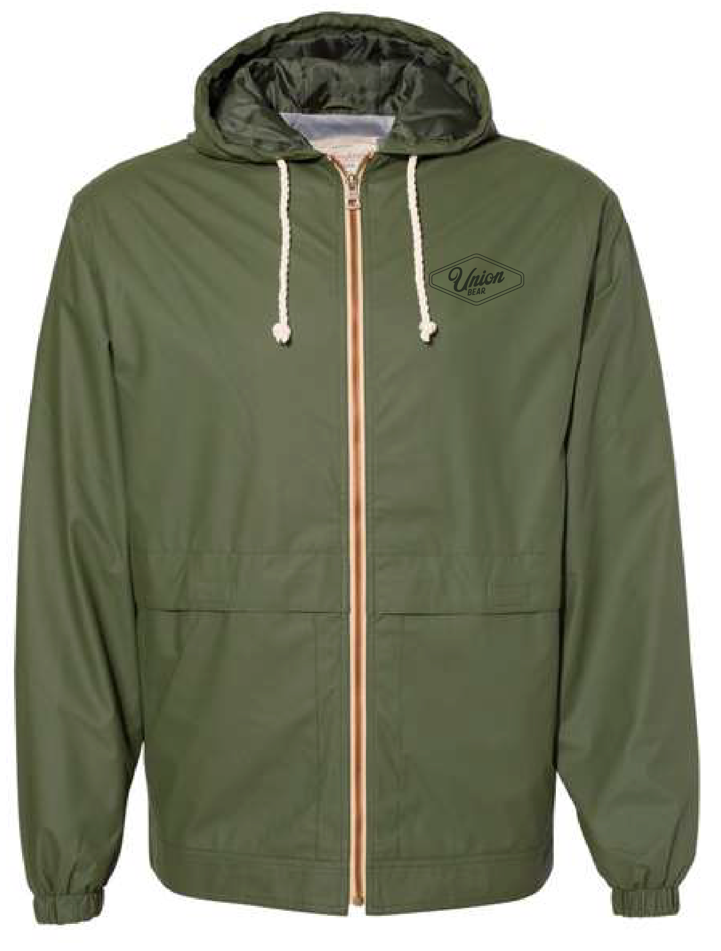 Diamond Bear Rain Jacket - Bronze Green