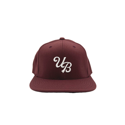 Maroon top 6 hat