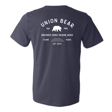 Load image into Gallery viewer, Brewed Here Tee - Navy Pocket
