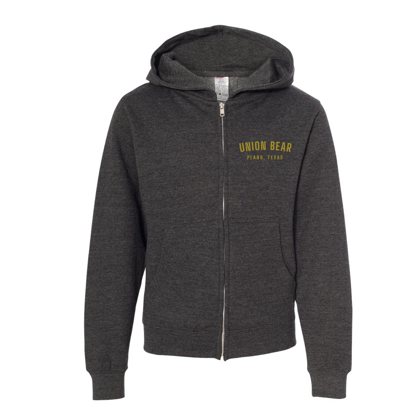 Classic Bear Zip Up Hoodie - Youth - Carbon Grey