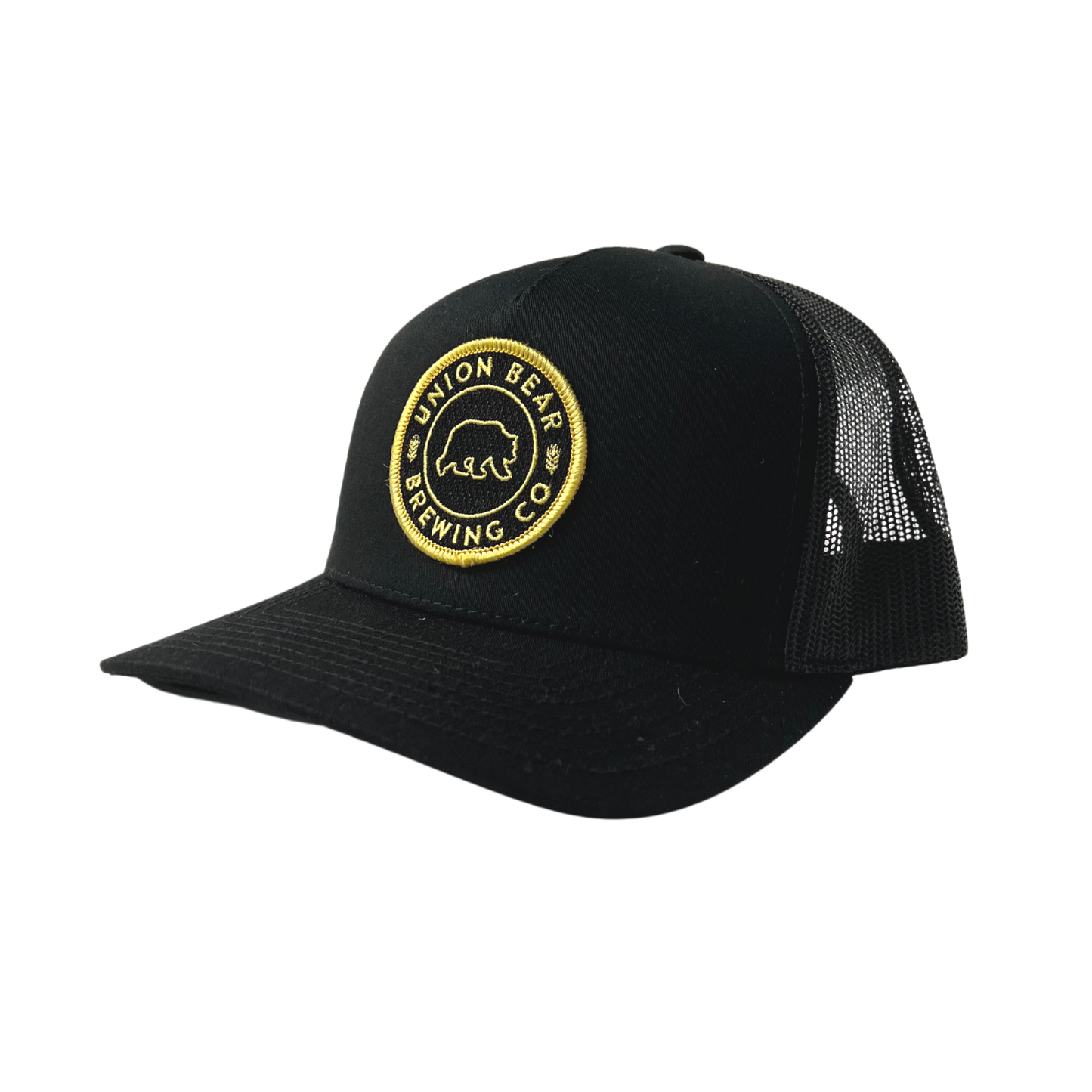 Circle Patch Trucker Hat - Black